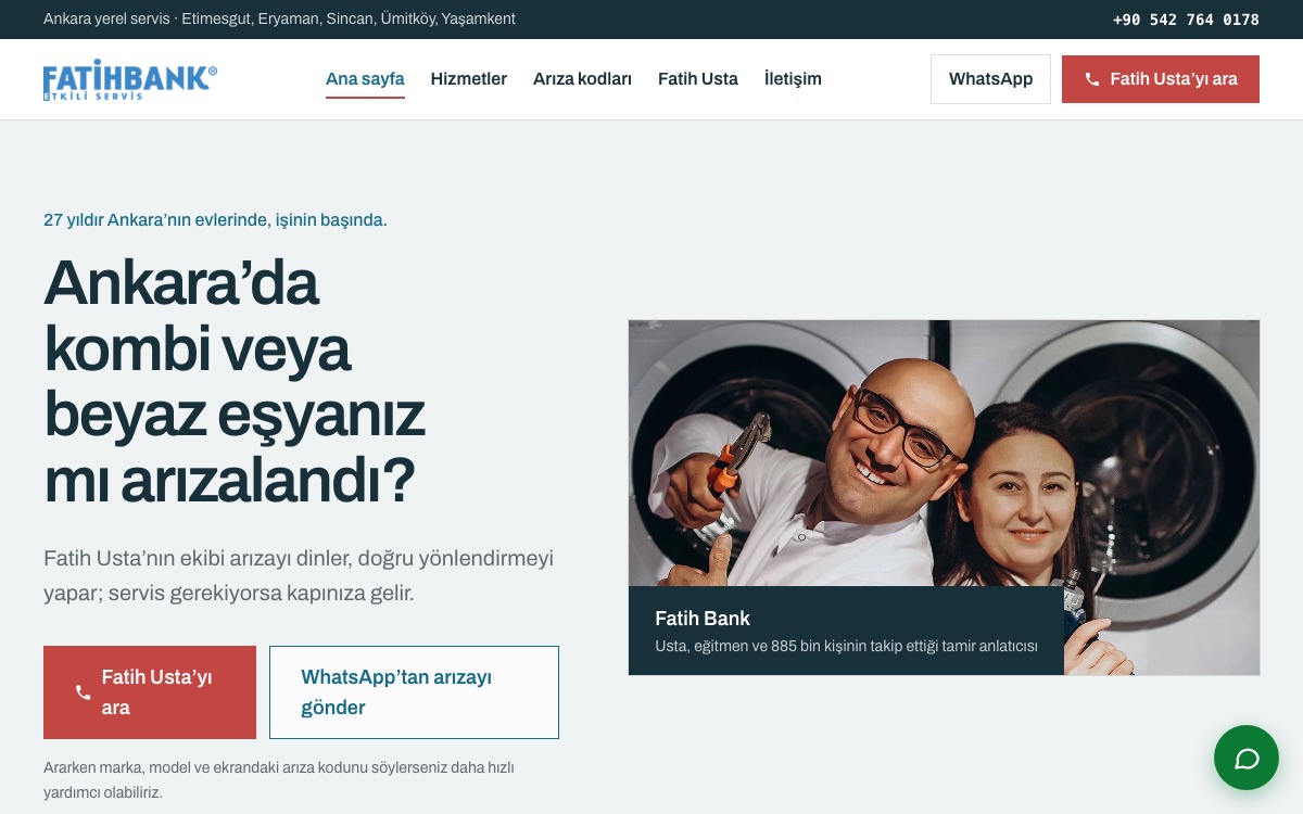 Fatihbank website