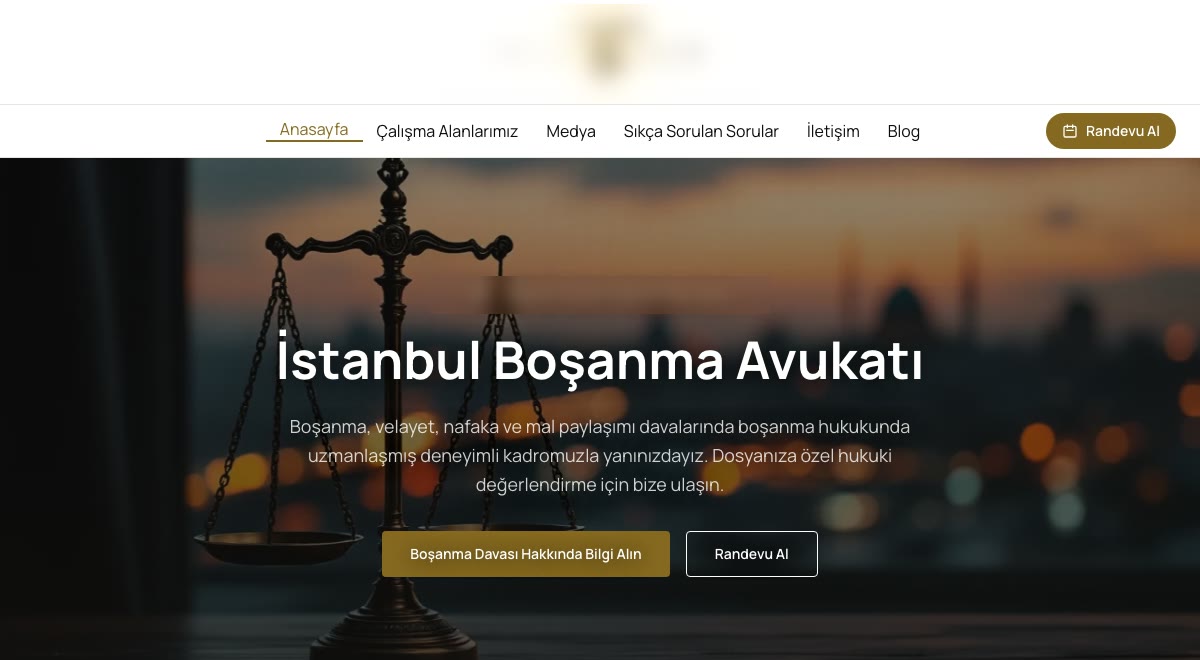 Boutique law firm website